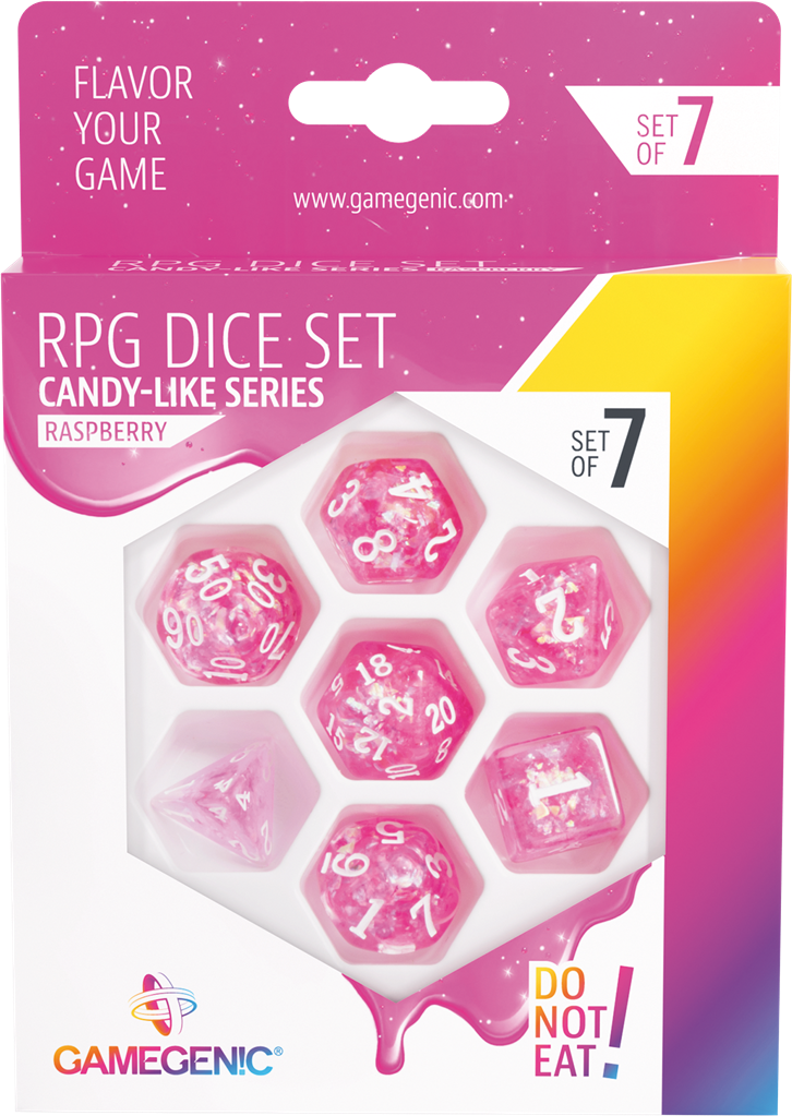 Candy-like Series -Rasberry- Set de 7 Dés JDR