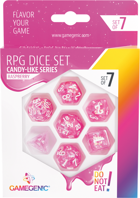 Candy-like Series -Rasberry- Set de 7 Dés JDR