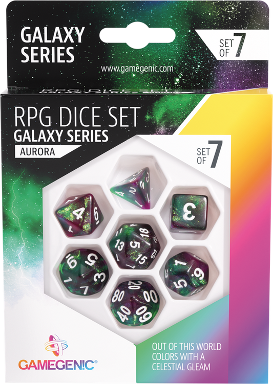 Galaxy Series -Aurora- Set de 7 Dés JDR