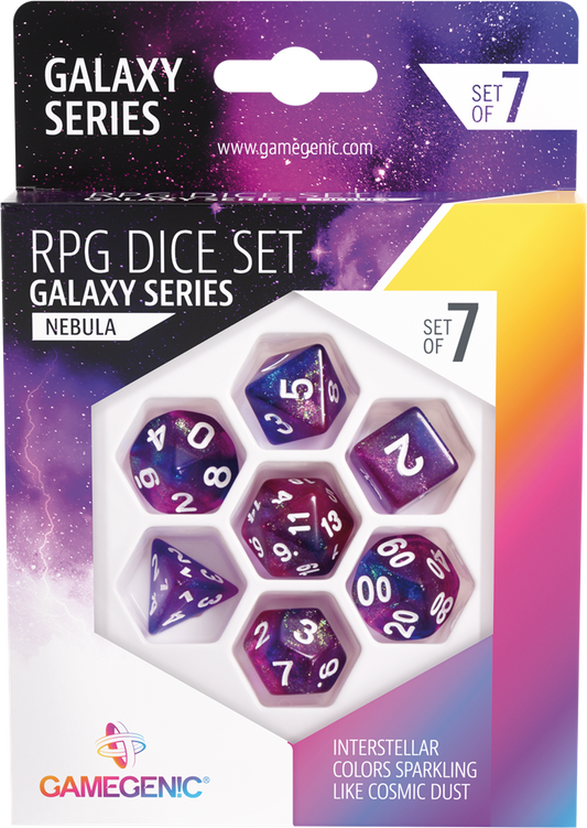 Galaxy Series -Nebula- Set de 7 Dés JDR